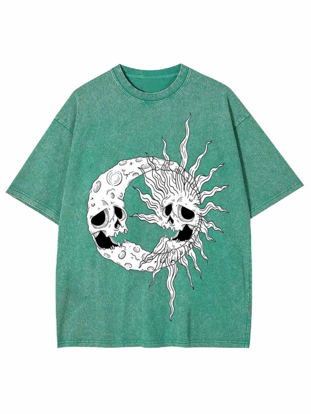 Celestial Skull Washed Tshirt