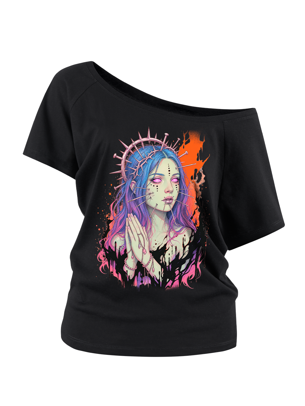 THORN MADONNA OFF SHOULDER TSHIRT