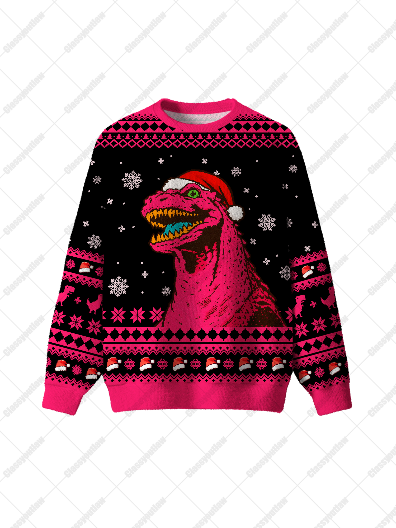 Tyrannosaurus Rex UGLY CHRISTMAS SWEATSHIRT