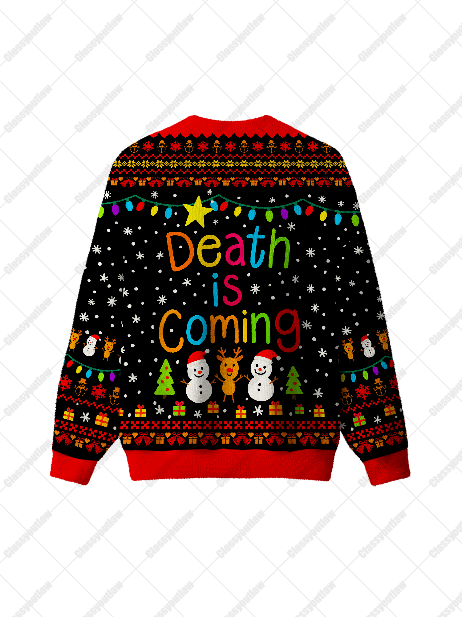 Death Is Coming UGLY CHRISTMAS SWEATSHIRT