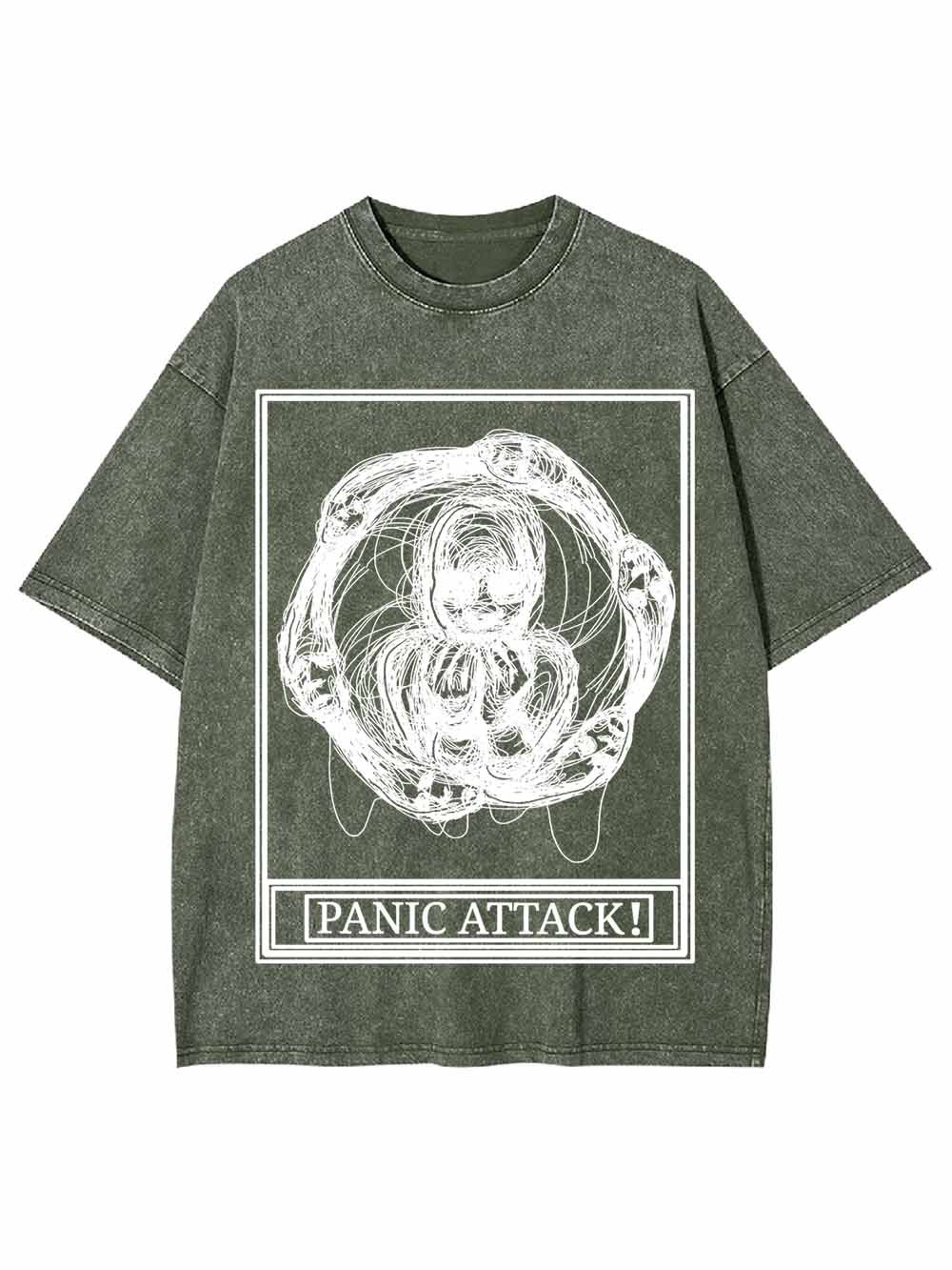 PANIC ATTACK WASHED TSHIRT