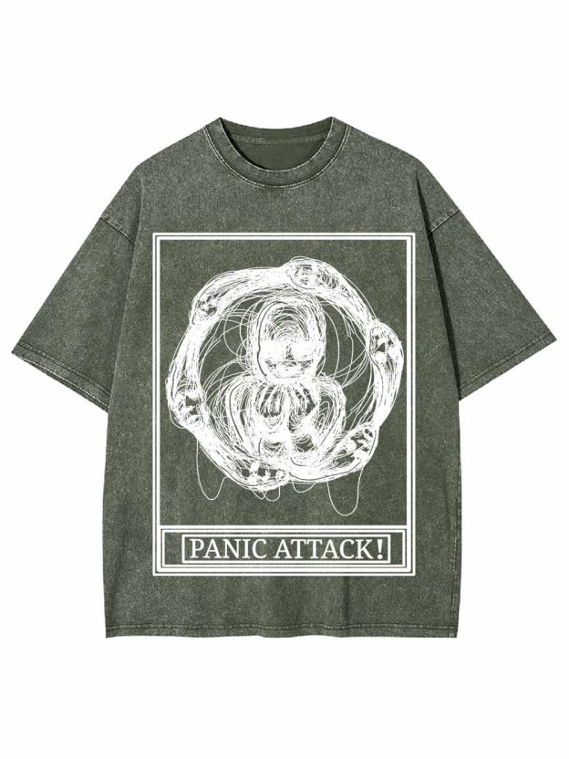 PANIC ATTACK WASHED TSHIRT
