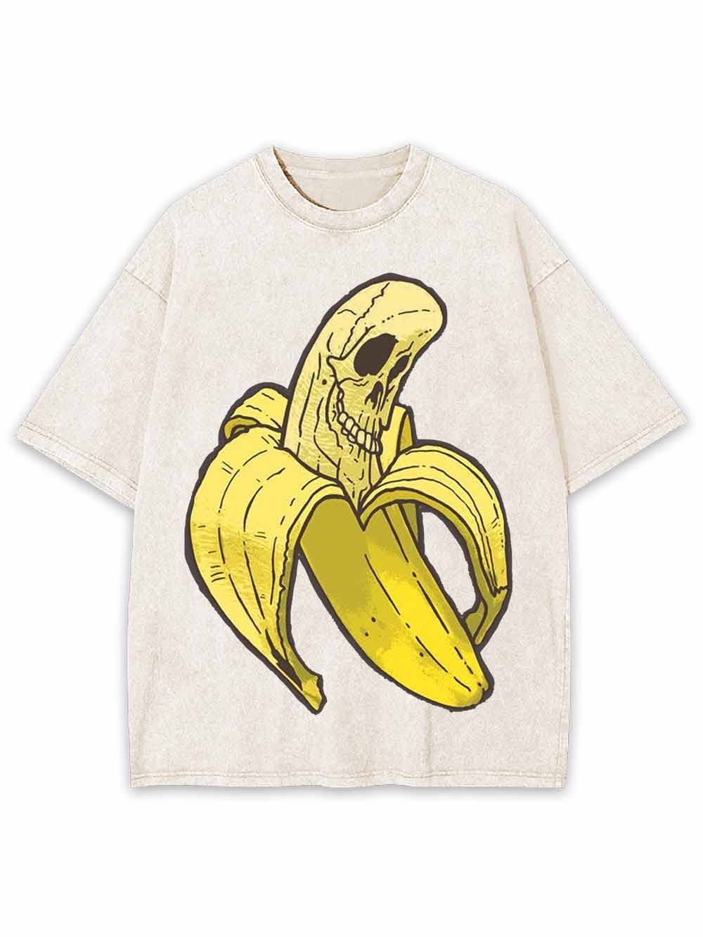 Banana Skull Washed Tshirt