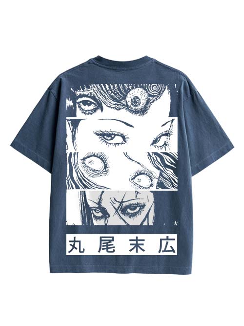 Eyes Of The Unknown Double Sided Print Washed TShirt
