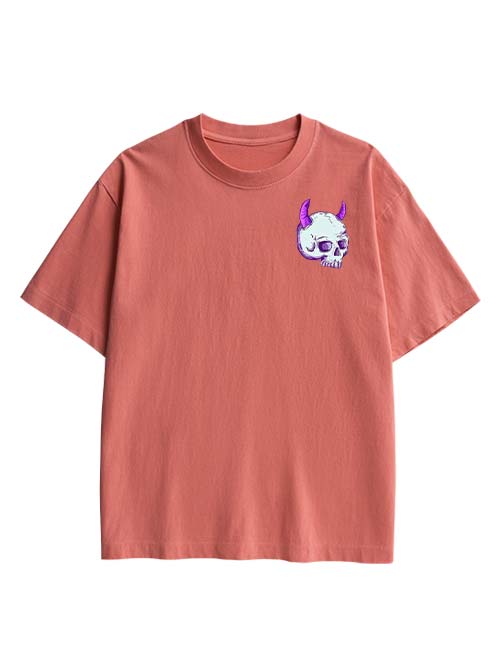 Dark Whimsy Double Sided Print Washed TShirt