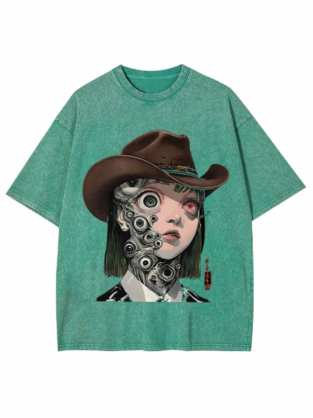 Cyber Cowboy Washed Tshirt