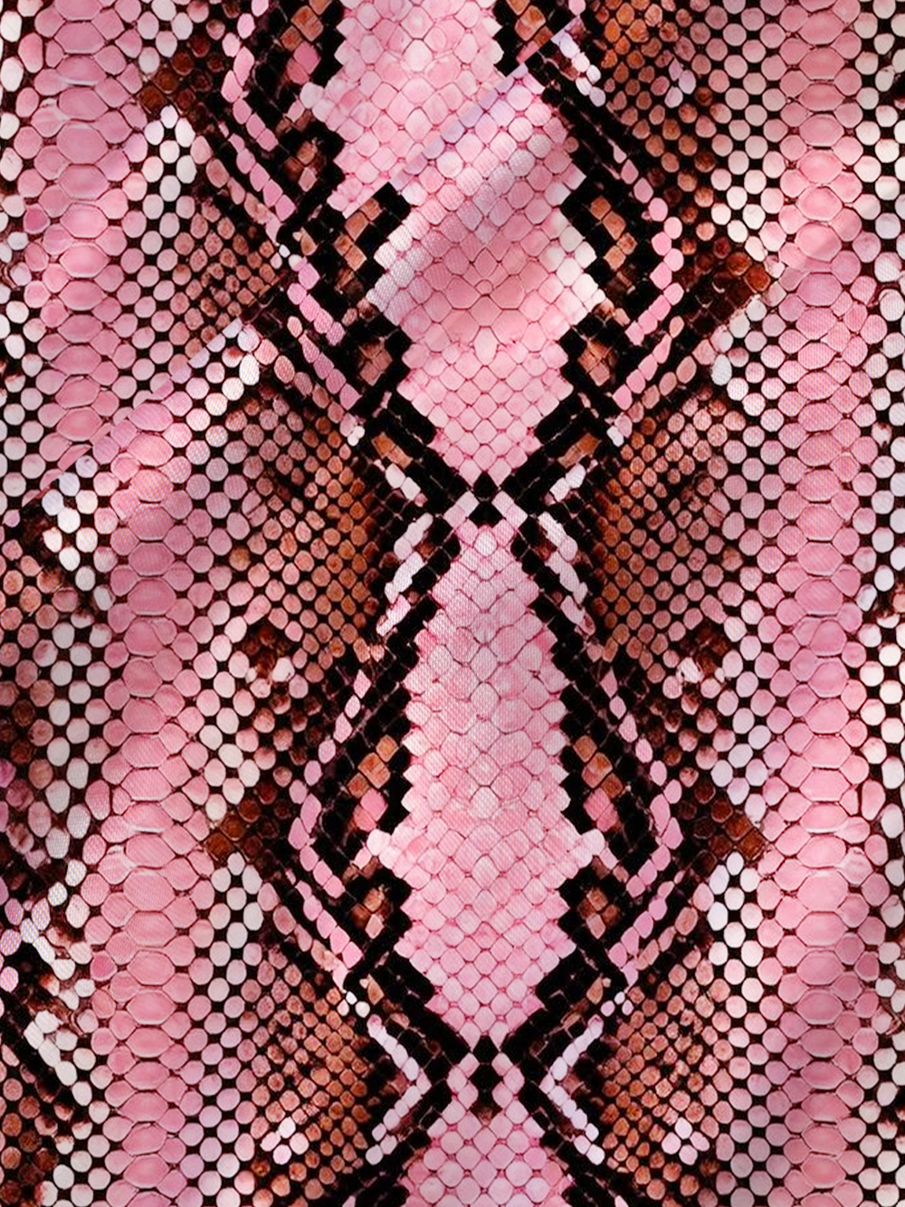 PINK SNAKE PRINT SATIN CROSS BACK MINI DRESS