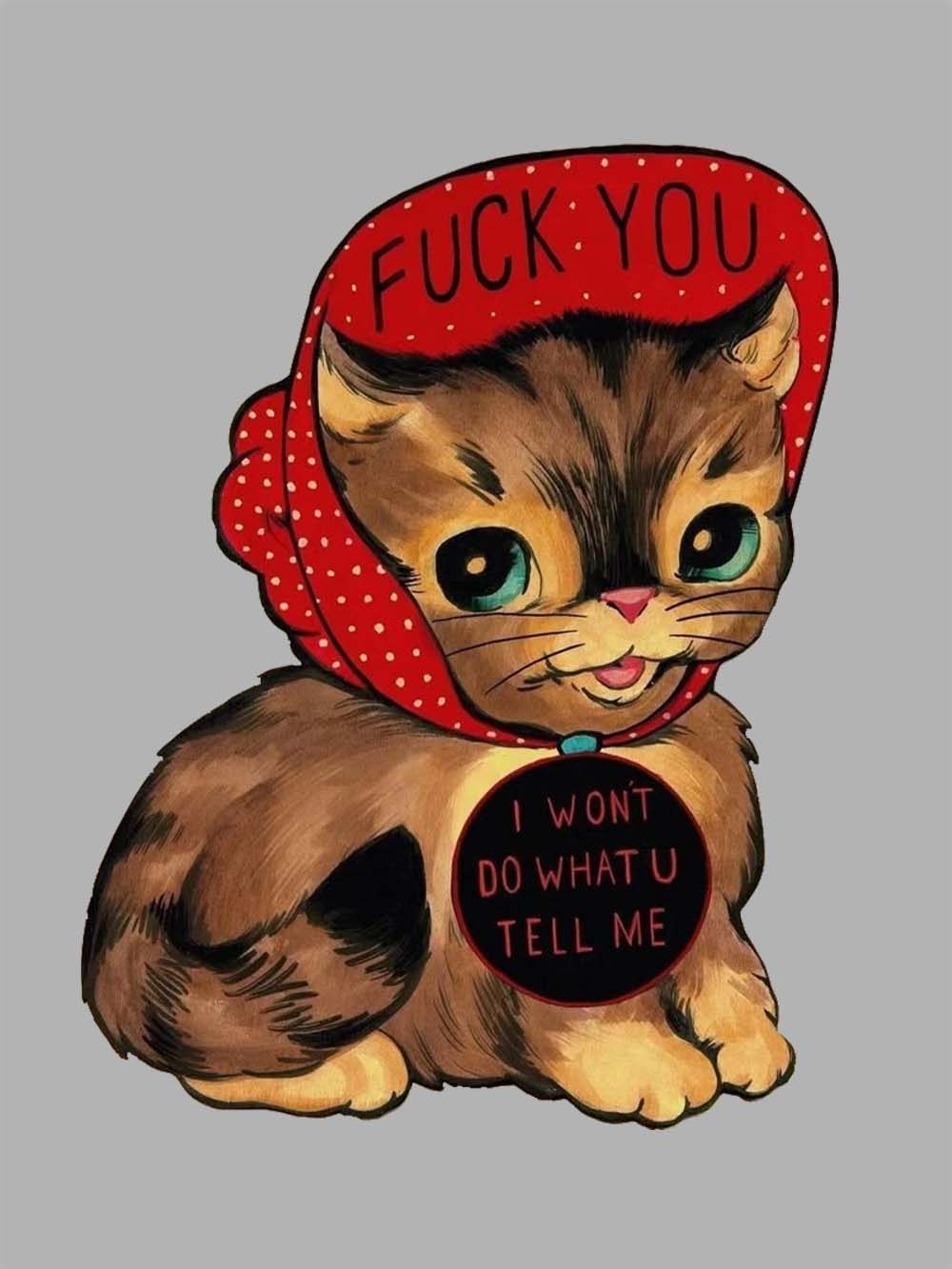 I Wont Do What U Tell Me Washed Tshirt