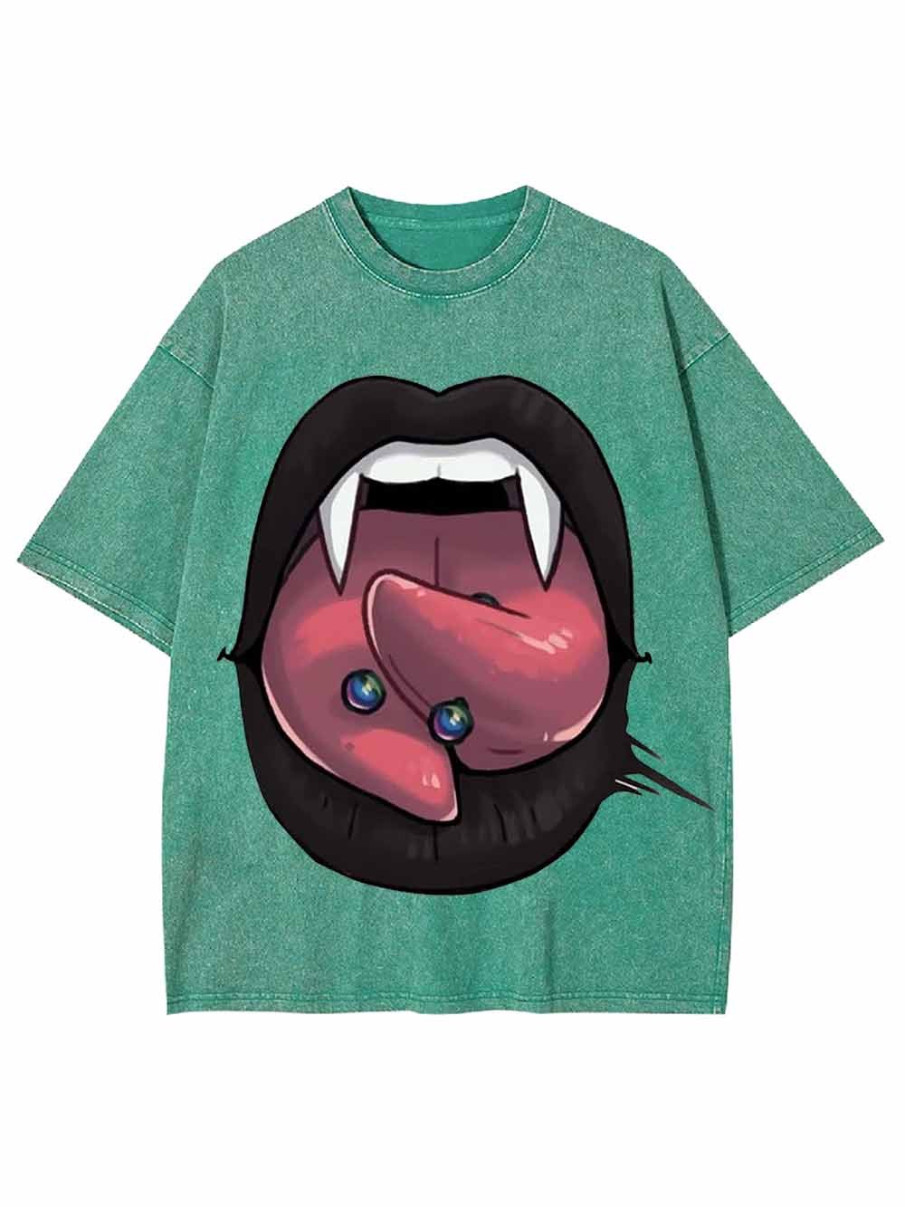 VAMPIRE TONGUE WASHED TSHIRT