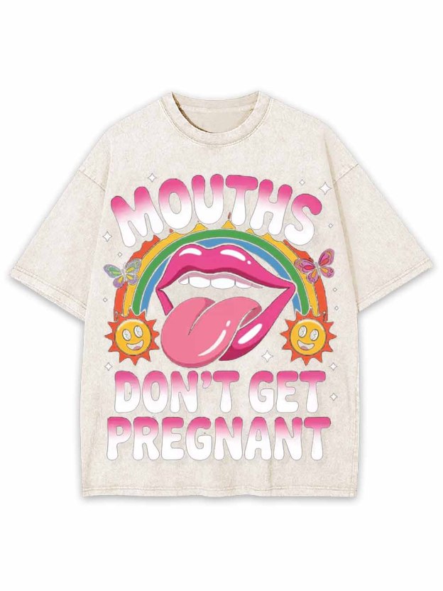 DON'T GET PREGNANT WASHED TSHIRT
