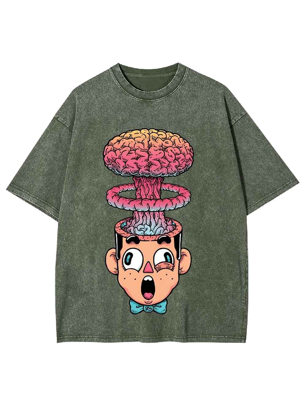Brain Explosion Washed Tshirt