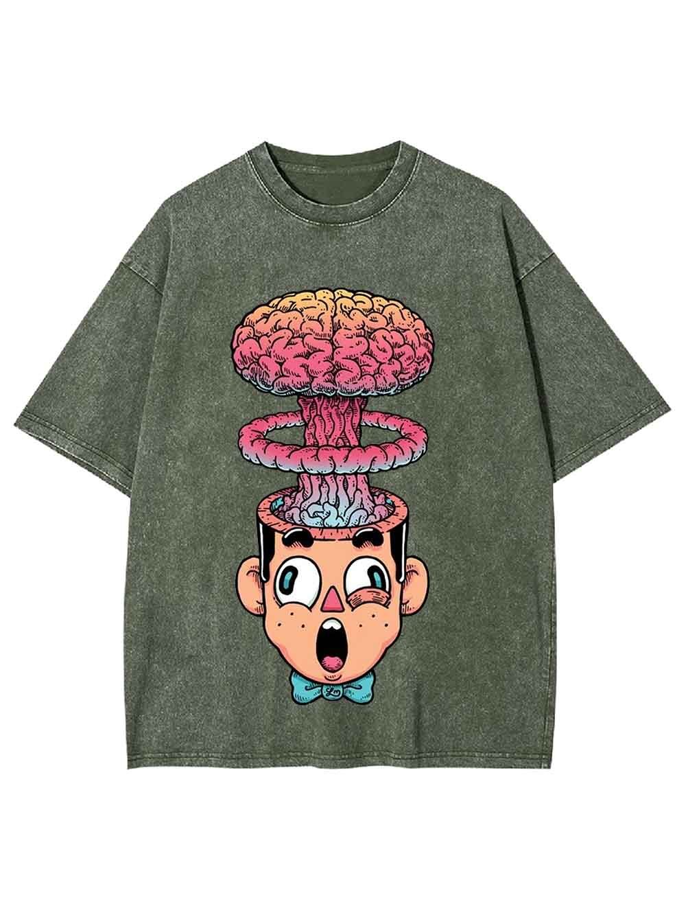 Brain Explosion Washed Tshirt