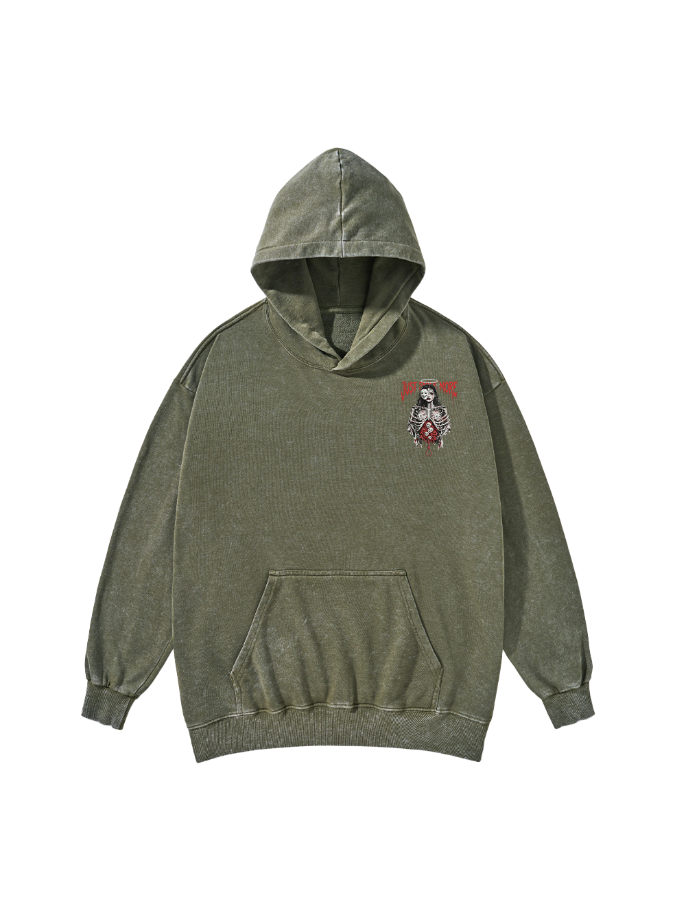 MASKED AGONY WASHED HOODIE