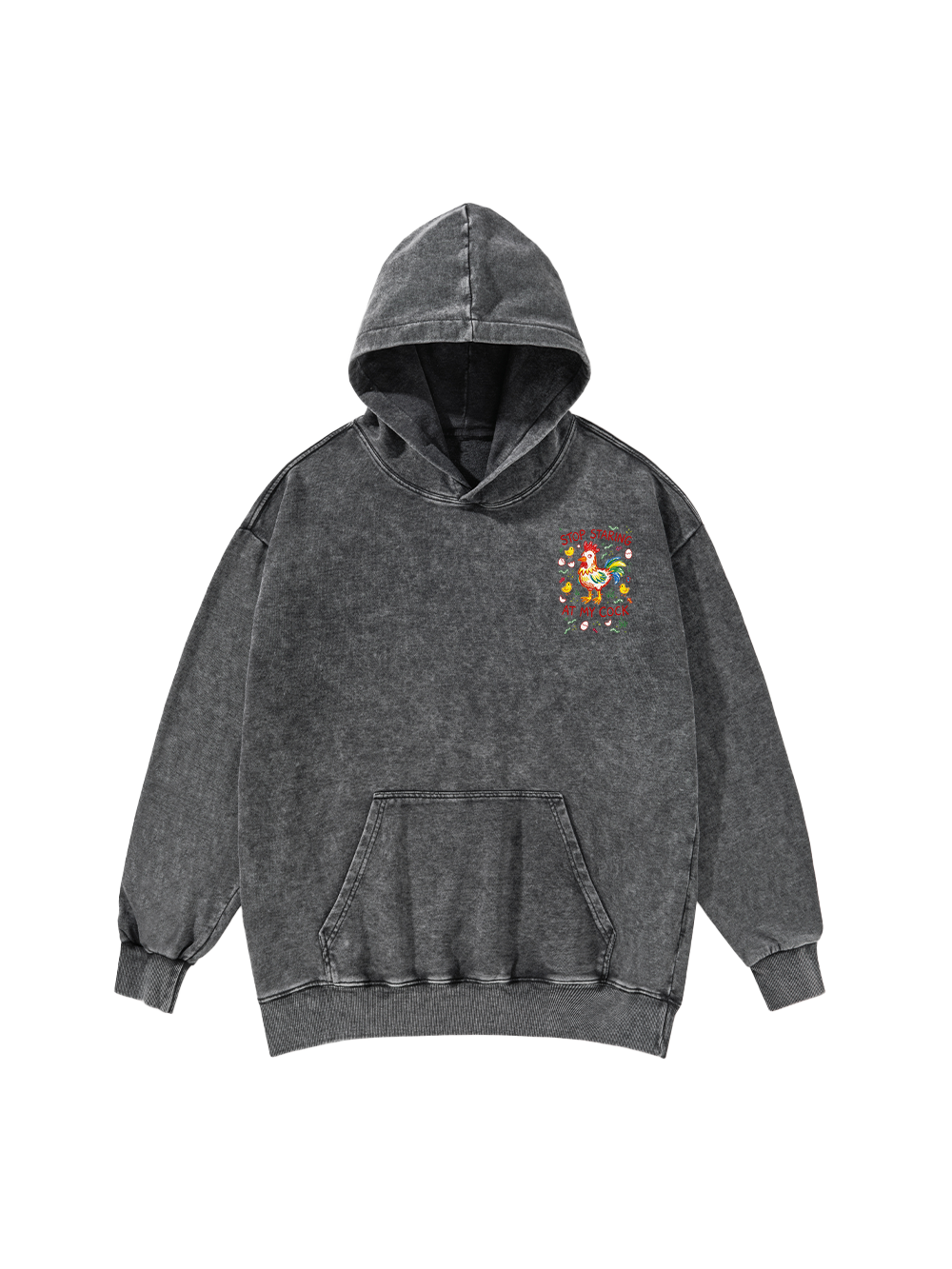 STOP STARING AT MY COCK WASHED HOODIE