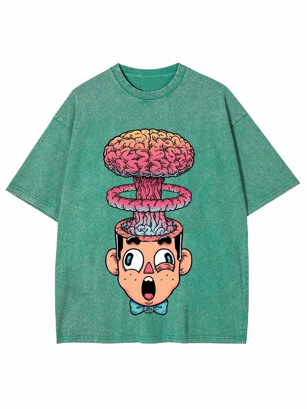 Brain Explosion Washed Tshirt