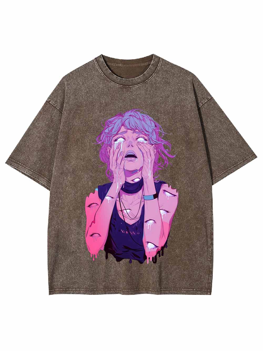 Crying Girl Washed Tshirt