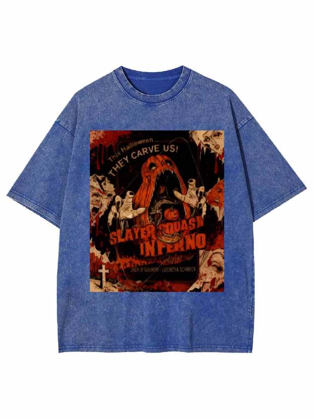 Slayer Squash Inferno Washed Tshirt