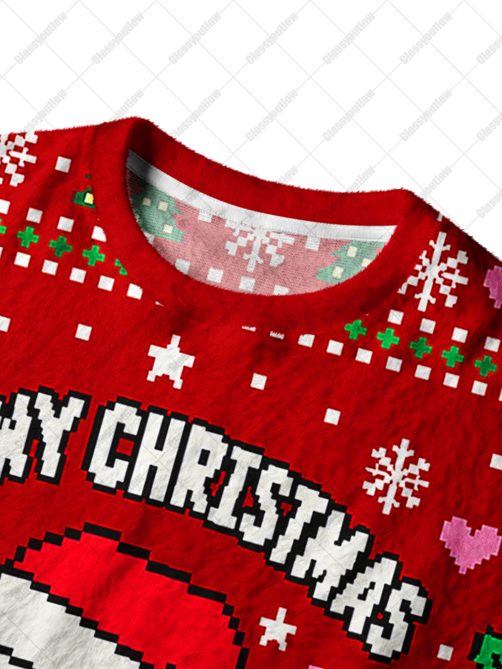 MEOWY FLUFFER CAT UGLY CHRISTMAS SWEATSHIRT