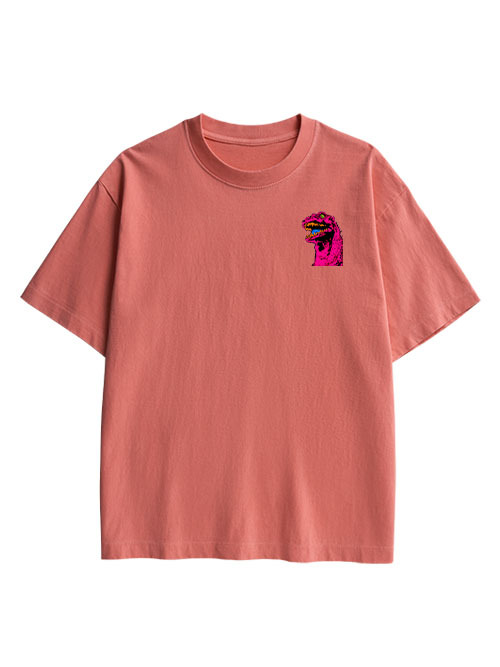 Neon Roar Double Sided Print Washed TShirt