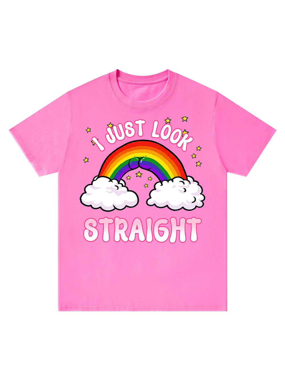I JUST LOOK STRAIGHT CLASSIC T-SHIRT