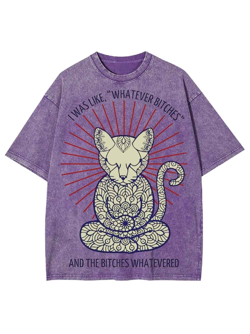 I Was Like, 'whatever Bitches Washed Tshirt