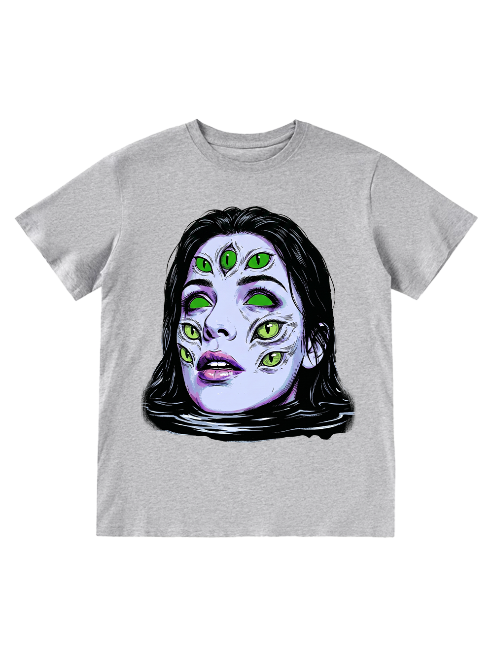 NEON GREEN EYE PSYCHEDELI CLASSIC T-SHIRT