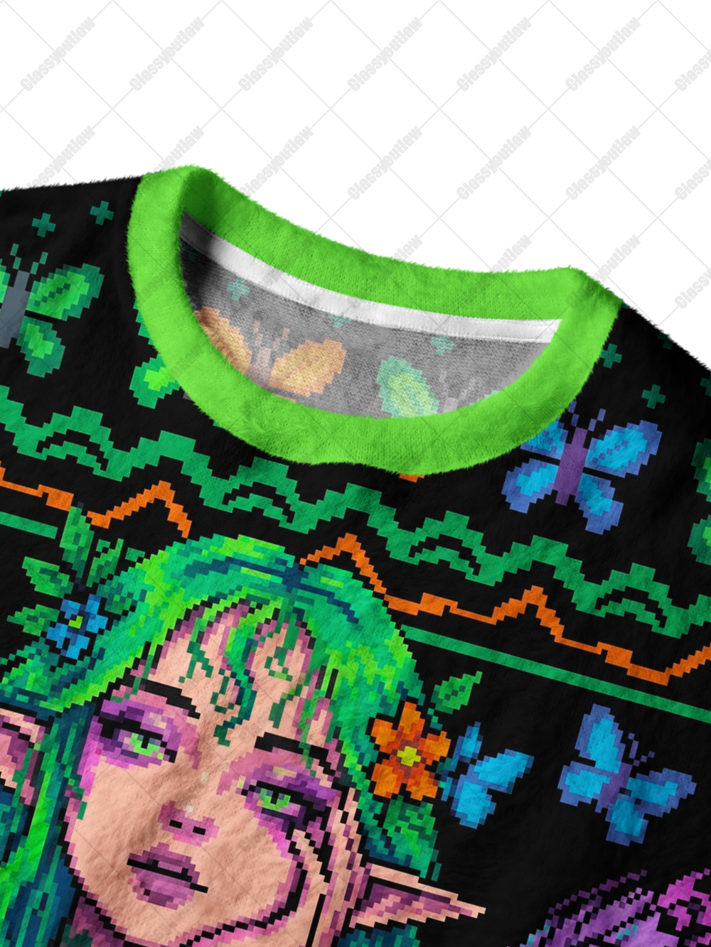 ELF WINGS UGLY CHRISTMAS SWEATSHIRT