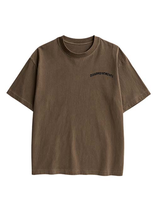 Disappointments All Of You Double Sided Print Washed TShirt