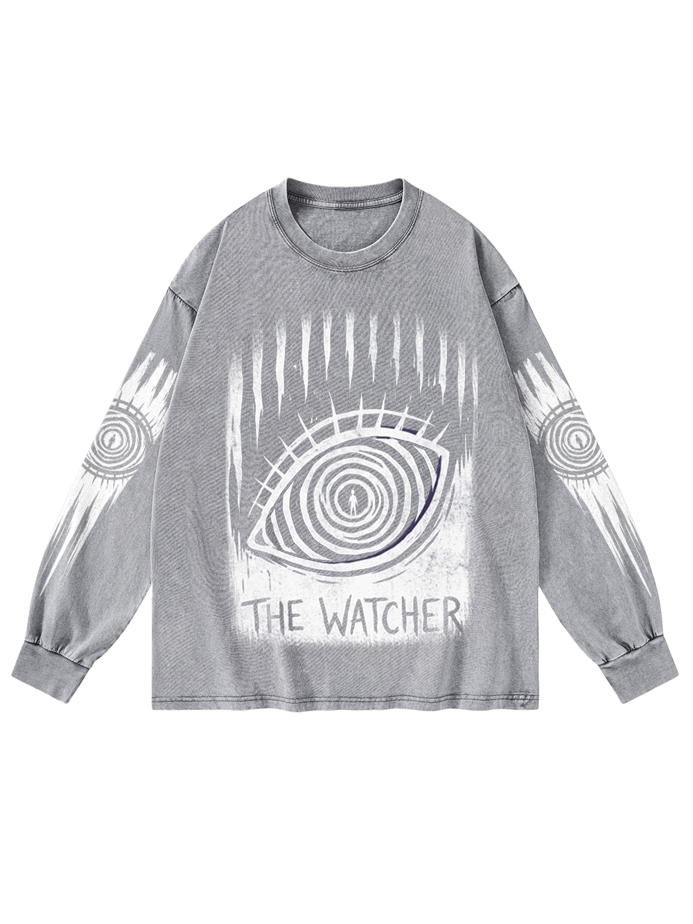 THE WATCHER WASHED LONG-SLEEVE GRAPHIC TSHIRT