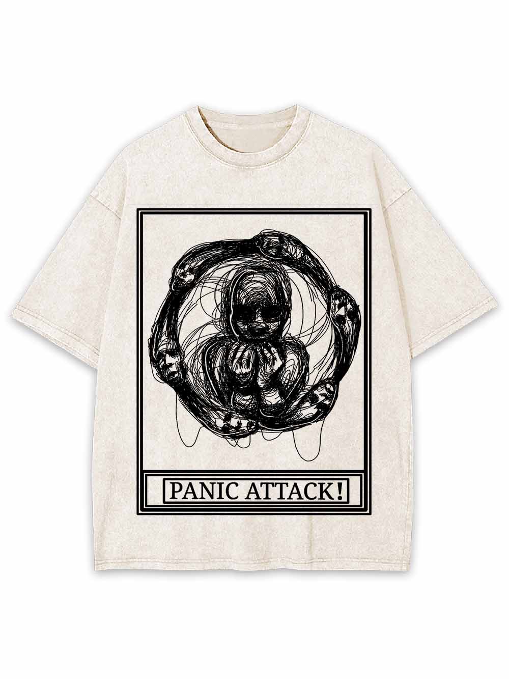 PANIC ATTACK WASHED TSHIRT