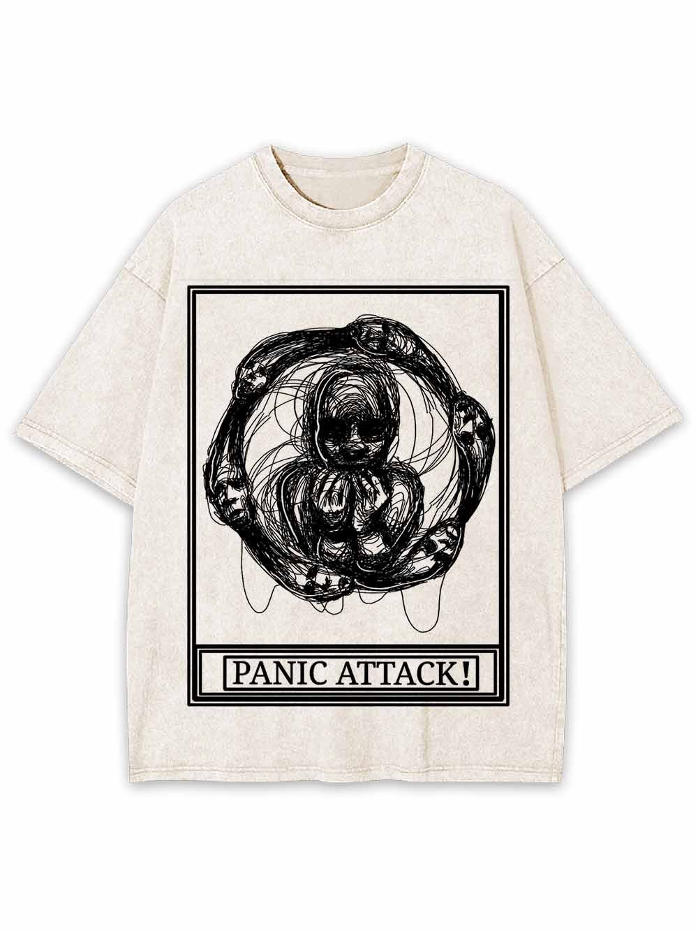 PANIC ATTACK WASHED TSHIRT