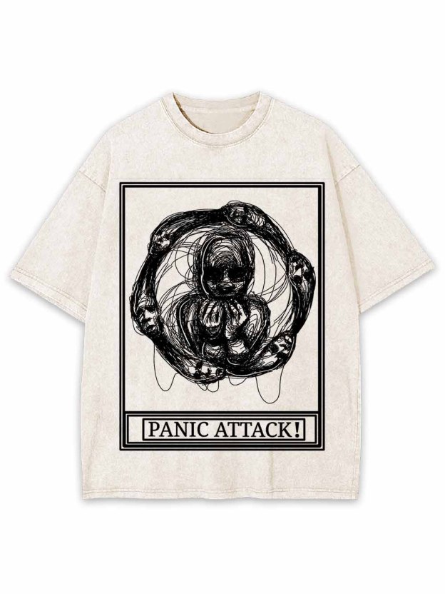 PANIC ATTACK WASHED TSHIRT