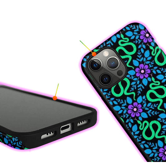 Serpents And Blooms Phone Case