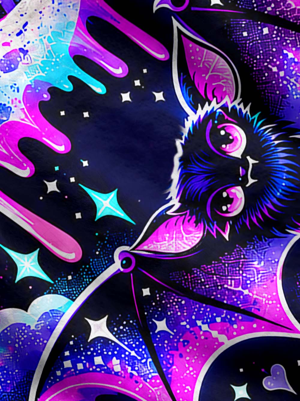 COSMIC BAT DRIP UGLY CARDIGAN SWEATERS