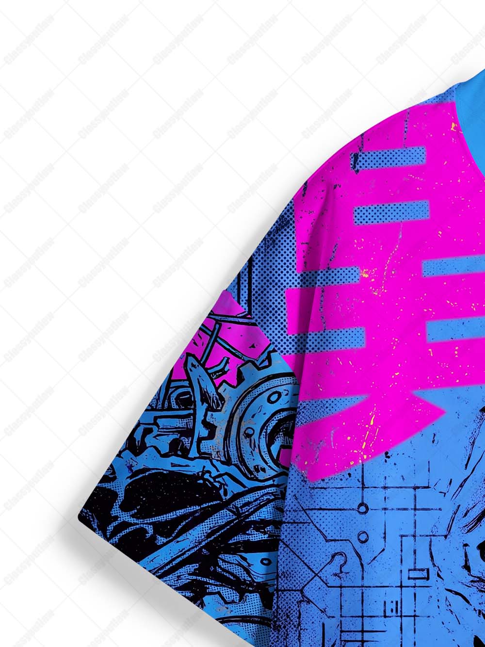 Cyber Cyclops Eco Oversized Graphic Tees