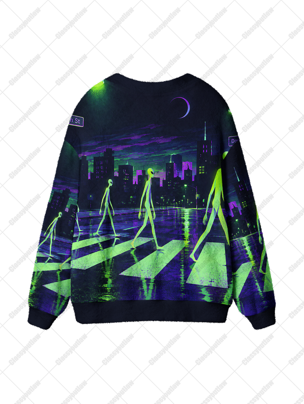 ALIEN CROSSWALK UGLY CARDIGAN SWEATERS