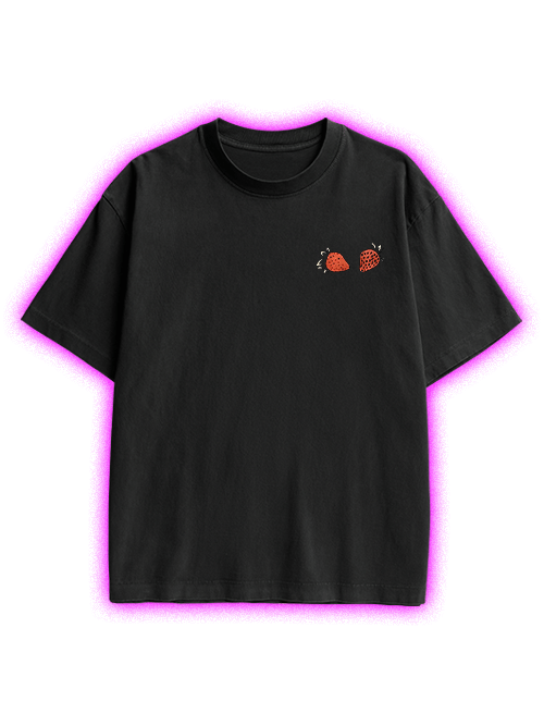 Strawberry Jams But My Glock Don't Double Sided Print Washed TShirt