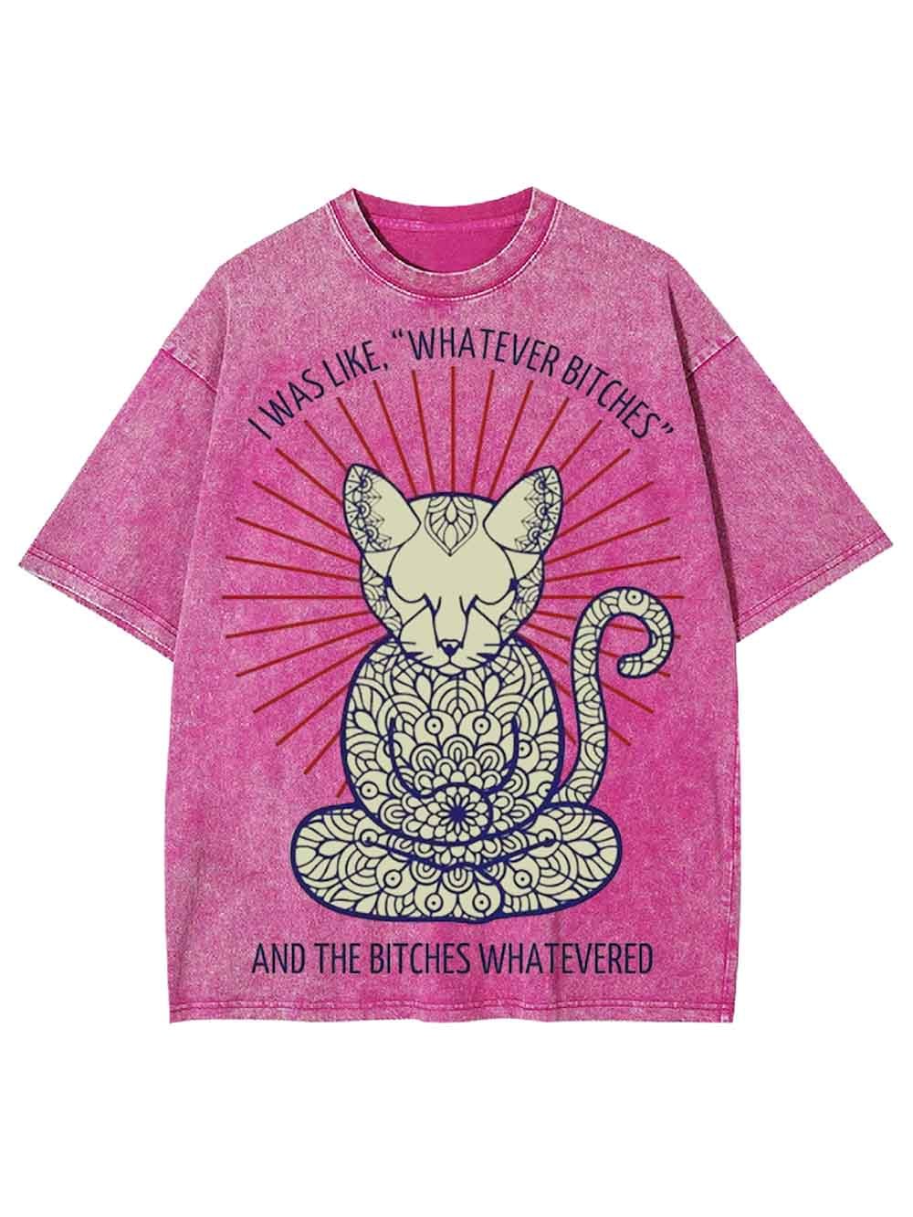 I Was Like, 'whatever Bitches Washed Tshirt