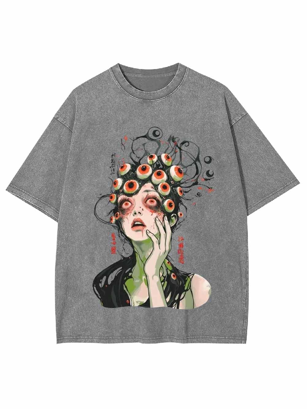 The Eyed Enchantress Washed Tshirt-ClassyOutlaw Sale
