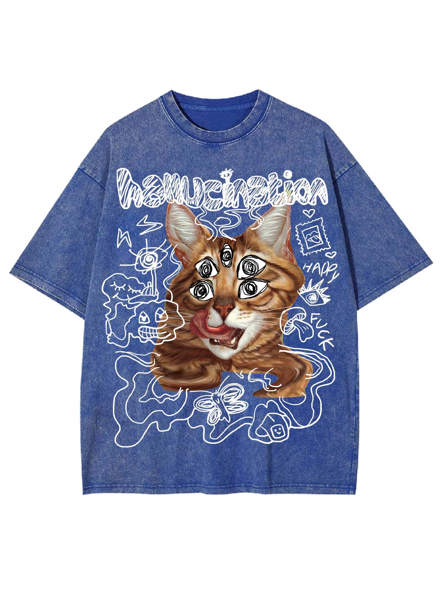 Hallucination Washed Tshirt-ClassyOutlaw