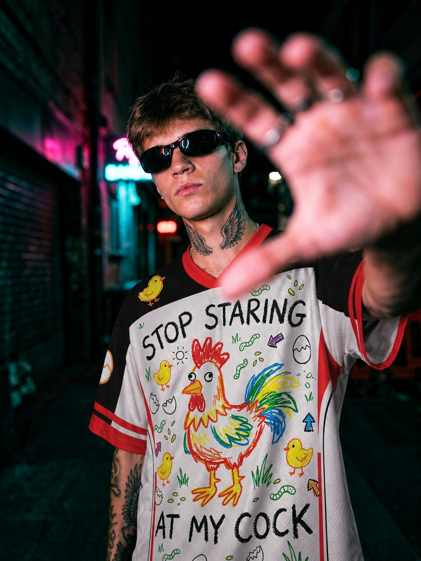 STOP STARING AT MY COCK MESH JERSEY