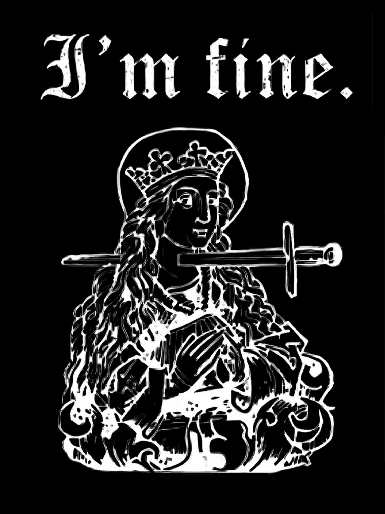 I'm Fine Washed Tshirt