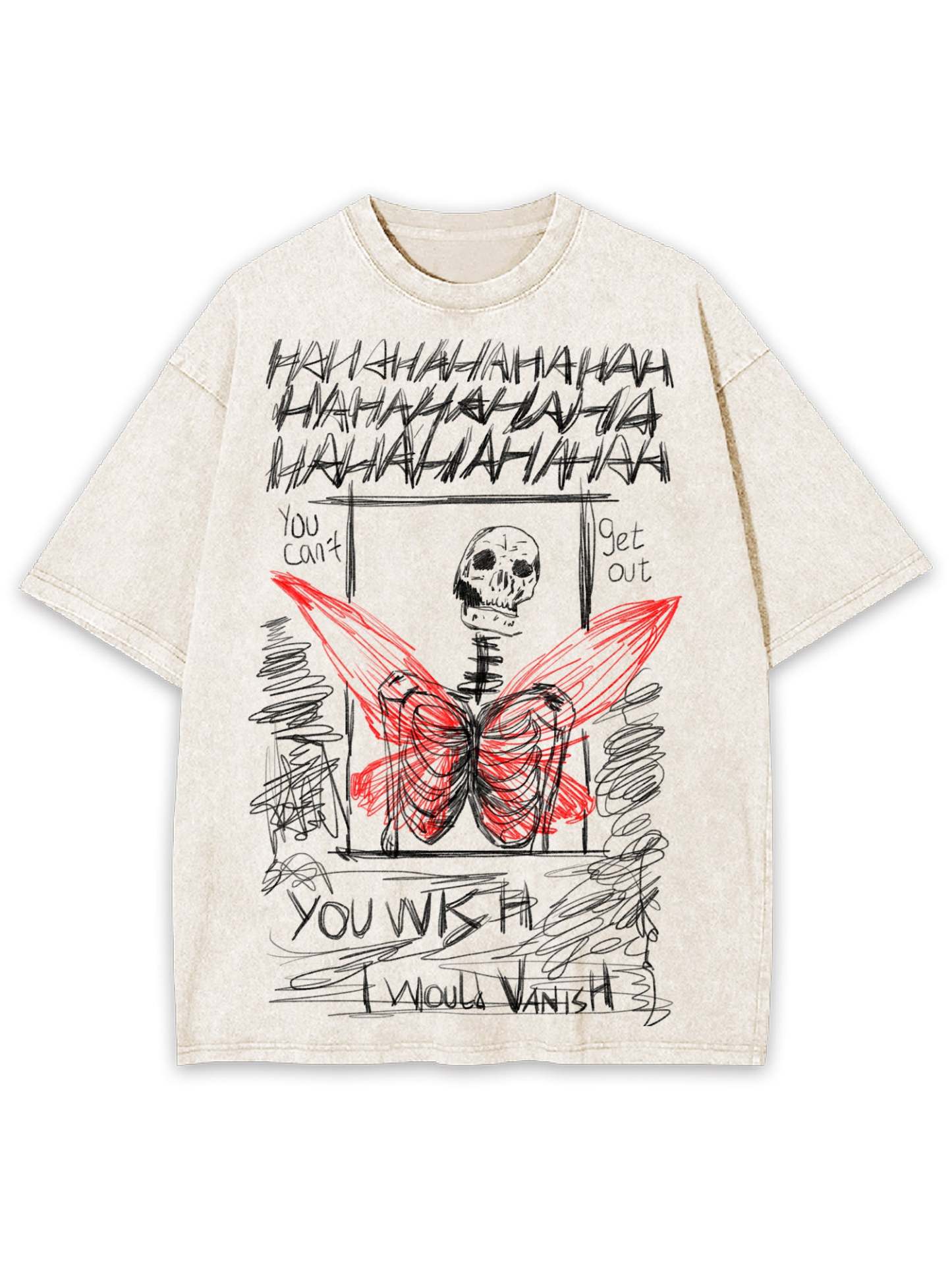 I Would Vanish Washed Tshirt-ClassyOutlaw