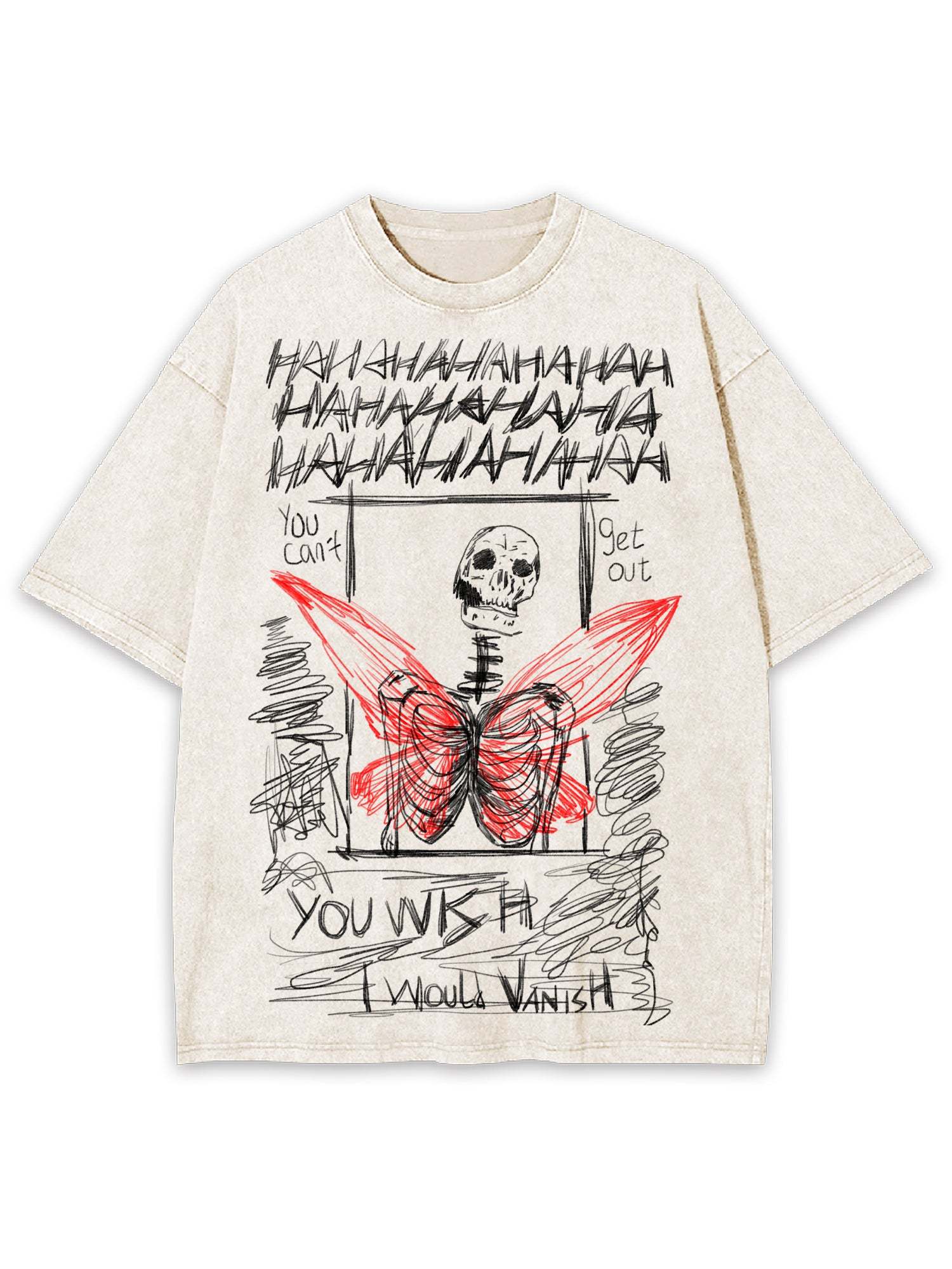I Would Vanish Washed Tshirt-ClassyOutlaw