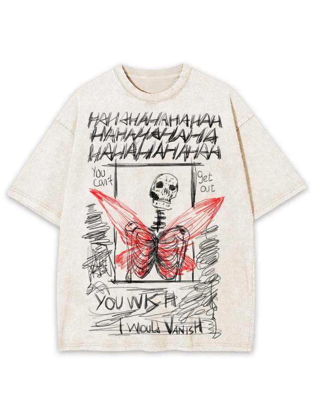 I Would Vanish Washed Tshirt-ClassyOutlaw