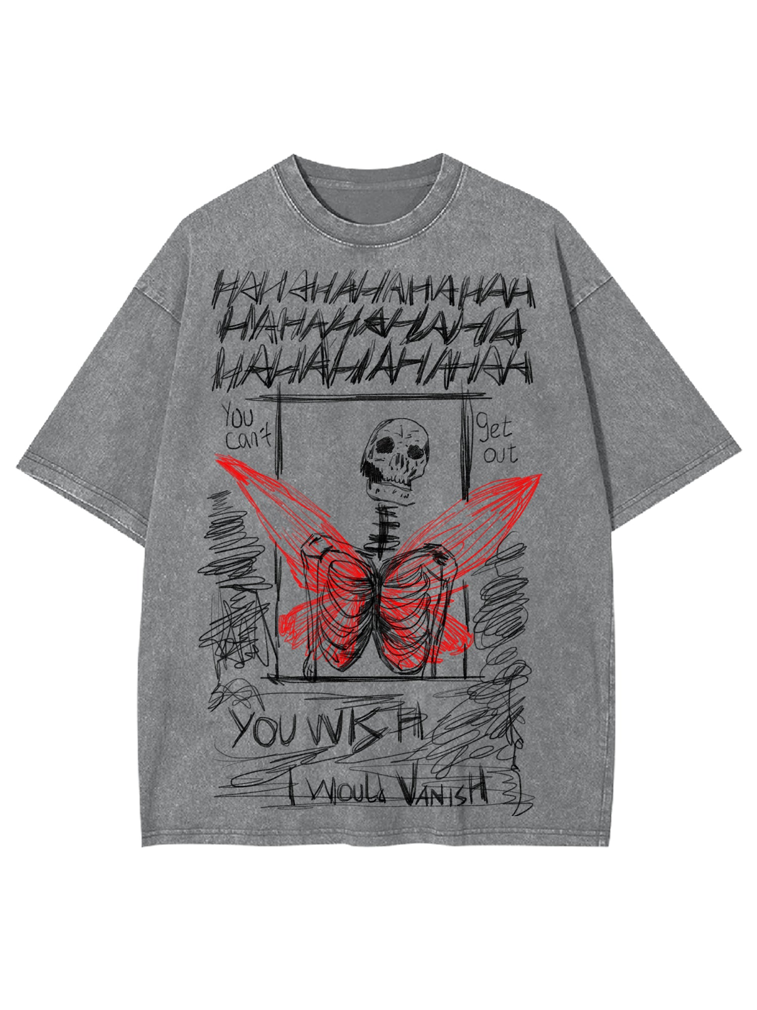 I Would Vanish Washed Tshirt-ClassyOutlaw