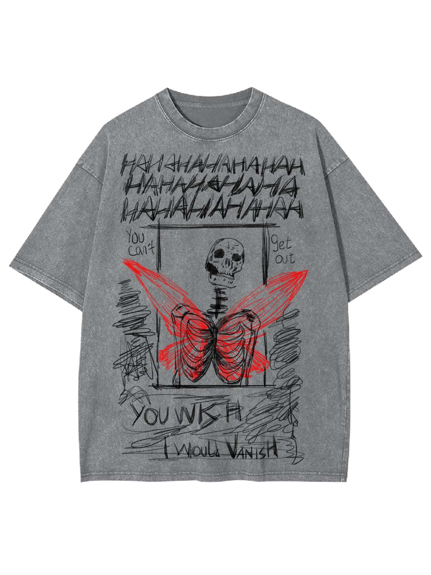 I Would Vanish Washed Tshirt-ClassyOutlaw