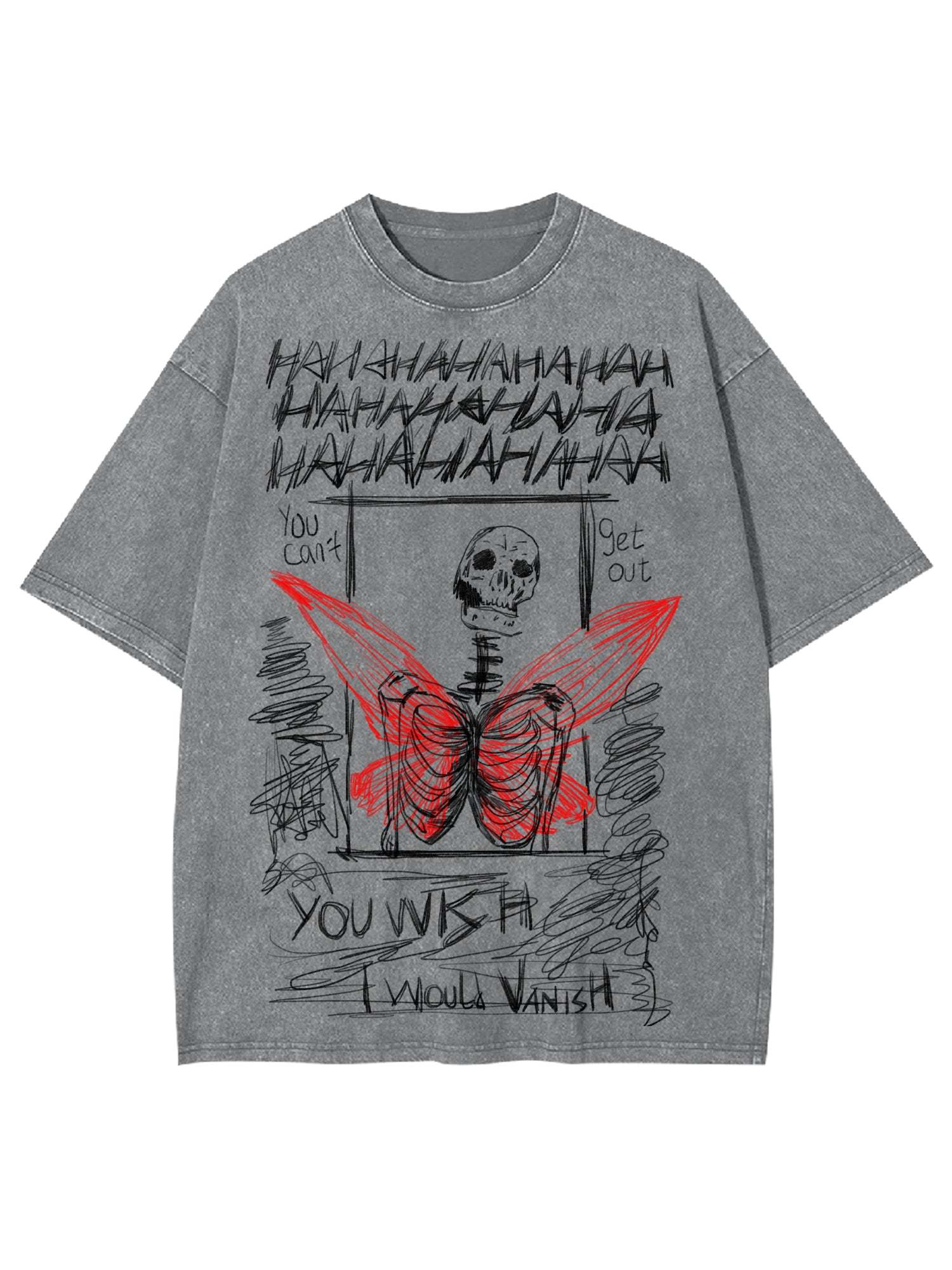 I Would Vanish Washed Tshirt-ClassyOutlaw