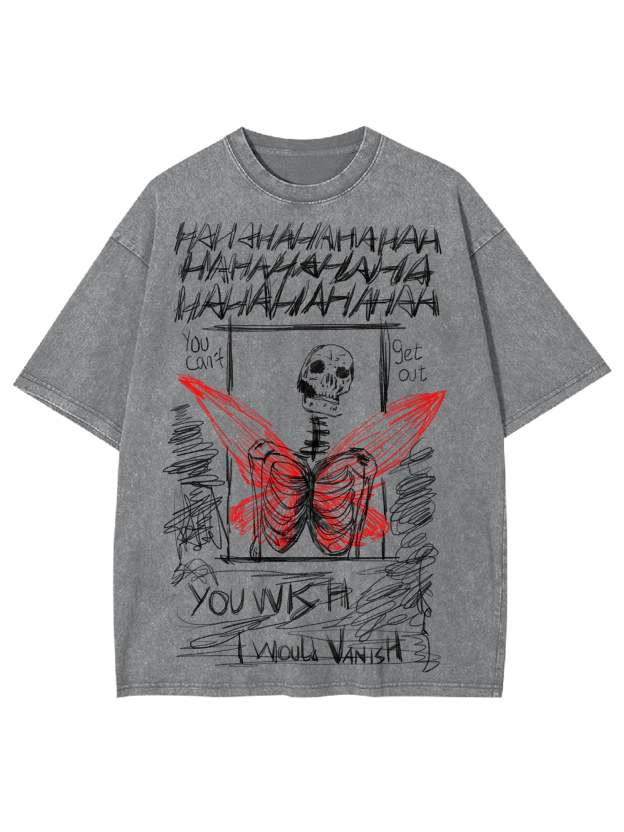 I Would Vanish Washed Tshirt-ClassyOutlaw