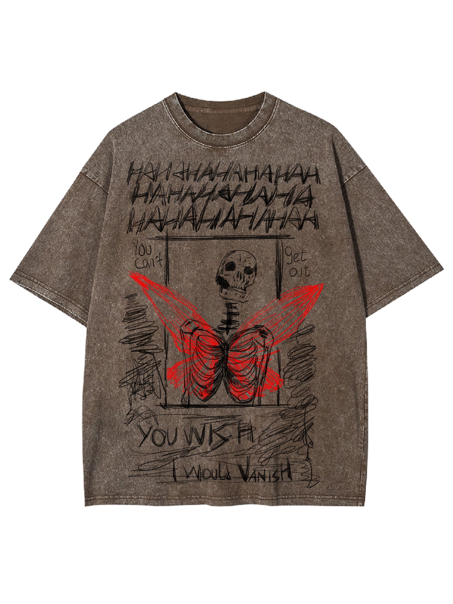 I Would Vanish Washed Tshirt-ClassyOutlaw
